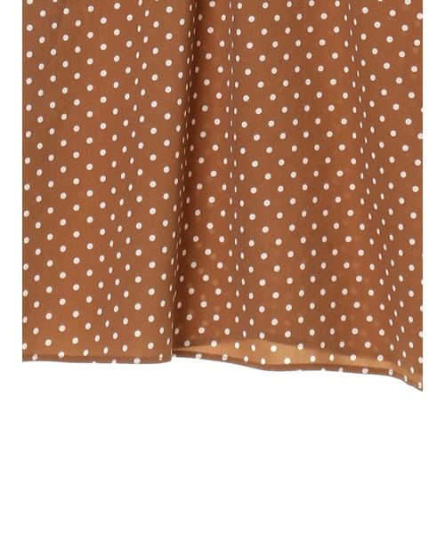 YECCA VECCA（イェッカヴェッカ）の「・フリルドットハイネックブラウス（シャツ/ブラウス・レディース・ホワイト/ブラック/キャメル・FREE）」の11枚目の写真