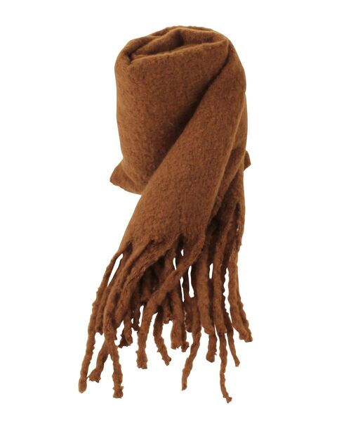 EMODA（エモダ）の「バルキーフリンジストール（ストール/ショール・レディース・ブラウン/ブラック/その他・FREE）」の2枚目の写真