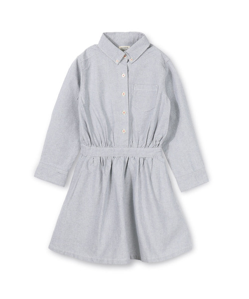 RADCHAP（ラッドチャップ）の「オックスワンピース（ワンピース・キッズ・サックスブルー/グレー・100cm/110cm/120cm/130cm/140cm/90cm）」の2枚目の写真