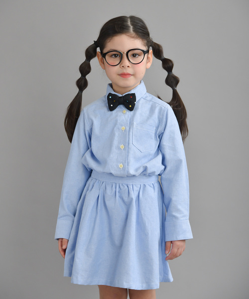 RADCHAP（ラッドチャップ）の「オックスワンピース（ワンピース・キッズ・サックスブルー/グレー・100cm/110cm/120cm/130cm/140cm/90cm）」の3枚目の写真