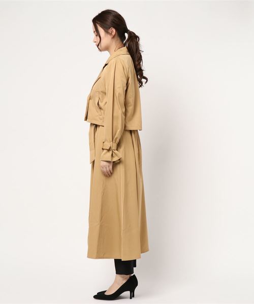 BEARDSLEY トレンチコート ジレ ジャケット マルチway ベージュ KOBE LETTUCE（コウベレタス）の「コート・ジレ・ワンピース・スカート