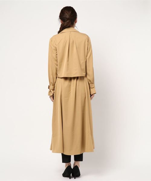 BEARDSLEY トレンチコート ジレ ジャケット マルチway ベージュ STYLEMIXER（スタイルミキサー）の「マルチWAYジレトレンチコート