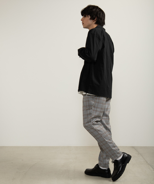 WEGO（ウィゴー）の「WEGO/ストレッチブロード開襟シャツ（シャツ/ブラウス・メンズ・ホワイト/ブラック/ネイビー/カーキ・SMALL/MEDIUM/LARGE）」の12枚目の写真