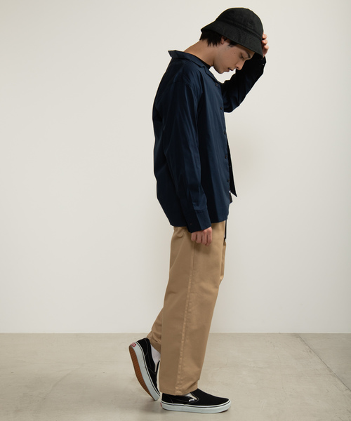 WEGO（ウィゴー）の「WEGO/ストレッチブロード開襟シャツ（シャツ/ブラウス・メンズ・ホワイト/ブラック/ネイビー/カーキ・SMALL/MEDIUM/LARGE）」の21枚目の写真