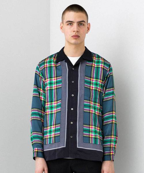 UNITED TOKYO（ユナイテッドトウキョウ）の「カラータータンオープンカラー（シャツ/ブラウス・メンズ・ベージュ/ネイビー・1/2/3）」の3枚目の写真