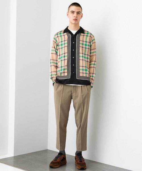 UNITED TOKYO（ユナイテッドトウキョウ）の「カラータータンオープンカラー（シャツ/ブラウス・メンズ・ベージュ/ネイビー・1/2/3）」の12枚目の写真