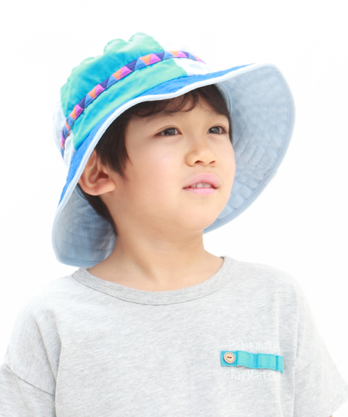 RAGMART（ラグマート）の「UVハット（ハット・キッズ・グリーン/ブルー/マスタード・48cm/54cm/52cm/50cm）」の9枚目の写真