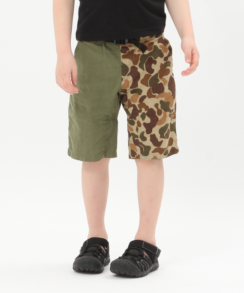 GLOBAL WORK（グローバルワーク）の「【キッズ】ソフトタッチメンアサガラショートパンツ/819115（その他パンツ・キッズ・ダークブルー/ブルー系その他7/ベージュ系その他3/その他1/ライトブルー/ネイビー/カーキ/ブルー/ブラック/イエロー・LARGE/SMALL/MEDIUM/XX-LARGE/X-LARGE）」の10枚目の写真