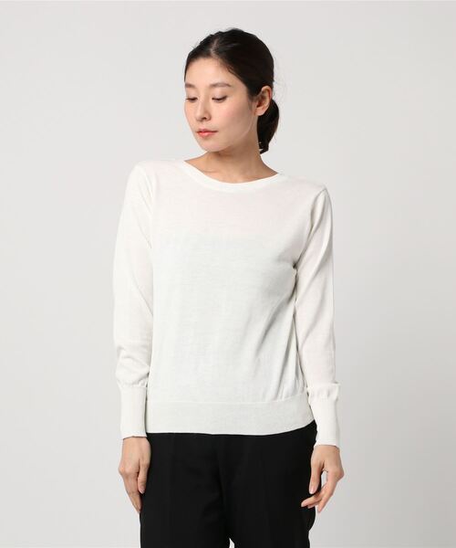 e.r.g*（イーアールジー）の「12Gテンジク2WAYカーデ（ニット/セーター・レディース・ブラック系その他3/グレー系その他3/オフホワイト/グリーン/ネイビー・M/L）」の2枚目の写真