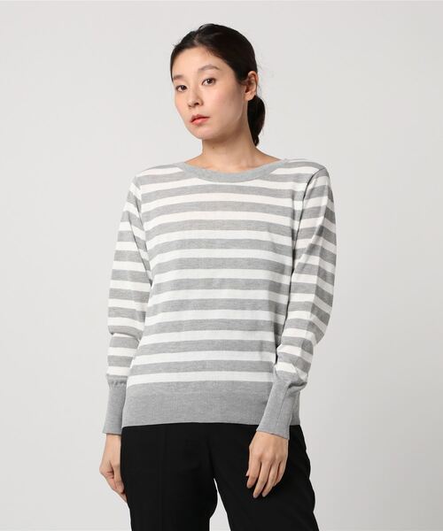 e.r.g*（イーアールジー）の「12Gテンジク2WAYカーデ（ニット/セーター・レディース・ブラック系その他3/グレー系その他3/オフホワイト/グリーン/ネイビー・M/L）」の4枚目の写真