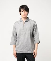 【06 BURNER SELECT】綿麻ストレッチ7分袖カプリシャツ