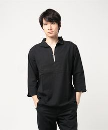 【06 BURNER SELECT】綿麻ストレッチ7分袖カプリシャツ
