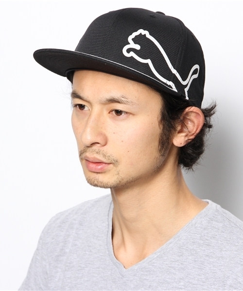 PUMA（プーマ）の「パフォーマンス モノライン210キャップ- PUMA GOLF（キャップ・メンズ・ブルー/ブラック/オレンジ/ホワイト×ブラック・L/XL）」の5枚目の写真