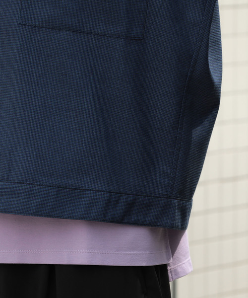 JUNRED（ジュンレッド）の「Wフラップポケット BIGブルゾン（シャツ/ブラウス・メンズ・ネイビー/ダークブラウン・M/L）」の8枚目の写真