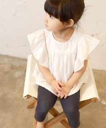 coca（coca） | [KIDS]透かしギンガムラッフルブラウス(シャツ/ブラウス)
