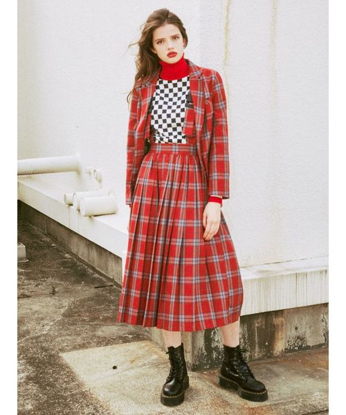 jouetie（ジュエティ）の「ウエストベルトチェックジャケット