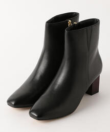 green label relaxing | ◆FFC レザー スクエア ショートブーツ(6㎝ヒール)(ブーツ)