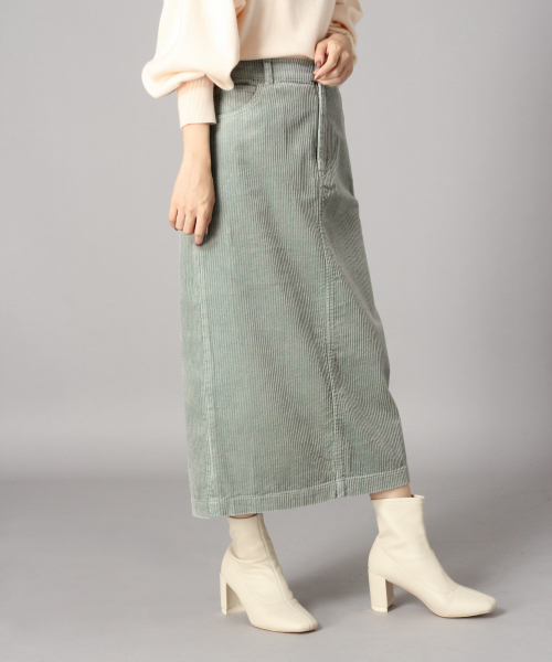 LOWRYS FARM（ローリーズファーム）の「USAコットンコーデュロイスカート 849344（スカート・レディース・アイボリー/ブラック/ベージュ/グリーン/グレー/ブラウン・MEDIUM/LARGE）」の18枚目の写真