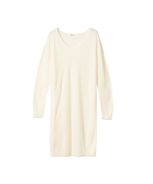 夢展望(ユメテンボウ)の「カシミアタッチニットワンピース(ワンピース)」|ホワイト系その他