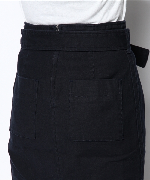 ROSE BUD(ローズバッド)の「LSK-14135 HIGH/W BELTED PENCIL SKIRT(スカート・レディース・オリーブ/ネイビー・2/1)」の6枚目の写真