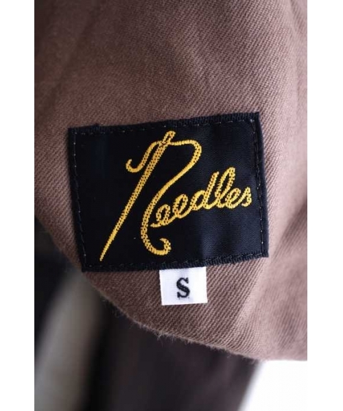 Needles ブラック ストライプ スラックス S（ブランド古着