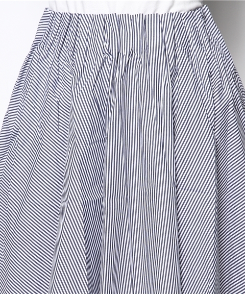 Kastane（カスタネ）の「【Kastane】Wタックステッチスカート（スカート・レディース・その他18/インディゴブルー/ホワイト・FREE）」の4枚目の写真