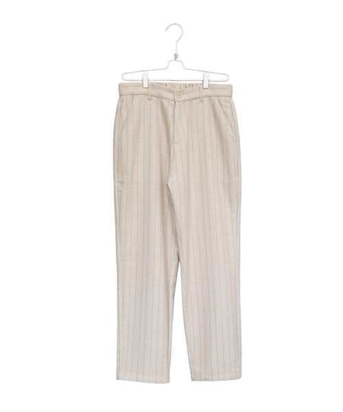 MinoriTY(マイノリティ)の「【MinoriTY】ウールライクストライプ生地ワイドテーパードスラックス ワイドパンツ メンズ 秋服 冬服(スラックス・メンズ・ブラウン/ブラック/ベージュ/チャコール/ベージュ系その他/ブラック系その他/ブラウン系その他・M/L/S)」の16枚目の写真