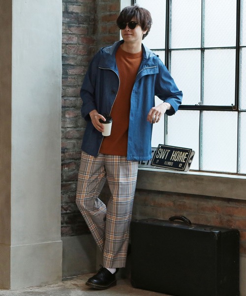 UNION STATION（ユニオンステーション）の「フードシャツブルゾン[7分袖]（シャツ/ブラウス・メンズ・カーキ/ブルー/グレー系その他・S/M/L）」の10枚目の写真