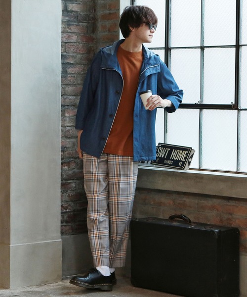 UNION STATION（ユニオンステーション）の「フードシャツブルゾン[7分袖]（シャツ/ブラウス・メンズ・カーキ/ブルー/グレー系その他・S/M/L）」の11枚目の写真