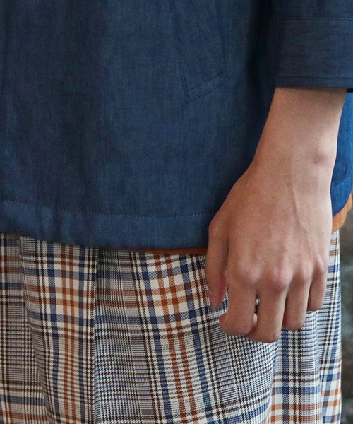 UNION STATION（ユニオンステーション）の「フードシャツブルゾン[7分袖]（シャツ/ブラウス・メンズ・カーキ/ブルー/グレー系その他・S/M/L）」の18枚目の写真