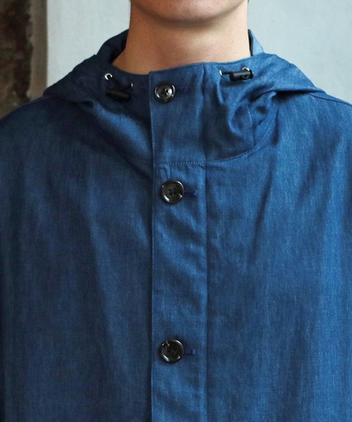 UNION STATION（ユニオンステーション）の「フードシャツブルゾン[7分袖]（シャツ/ブラウス・メンズ・カーキ/ブルー/グレー系その他・S/M/L）」の16枚目の写真