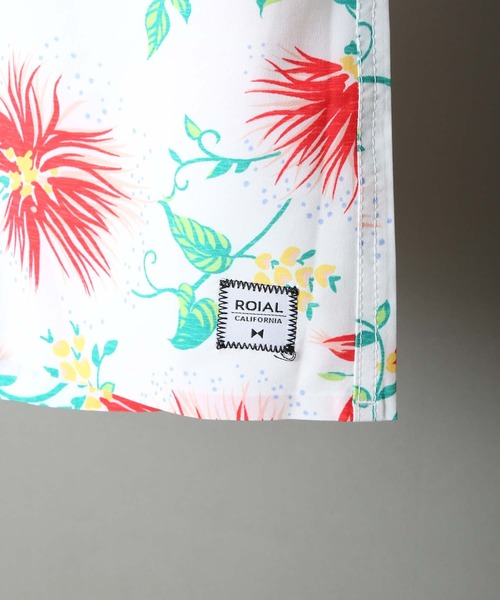roial（ロイアル）の「R901MCO03E / ROIAL（ロイアル）花柄2WAY水着&ショートパンツ（水着・メンズ・ホワイト/ネイビー・SMALL/MEDIUM/LARGE）」の5枚目の写真