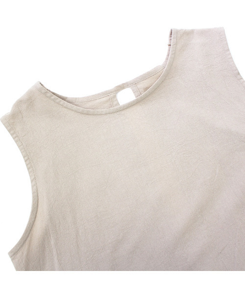 MODE ROBE（モードローブ）の「バックリボンノースリーブ（Tシャツ/カットソー・レディース・ブラック/ベージュ・FREE）」の17枚目の写真