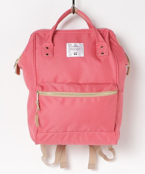 anello（アネロ）の「WEGO/anello 口金リュック（バックパック/リュック・レディース・ブラック/ネイビー/サックスブルー/その他1/その他2/グレー系その他/ピンク系その他/トリコロール/レッド/カーキ/ブルー・FREE）」の7枚目の写真