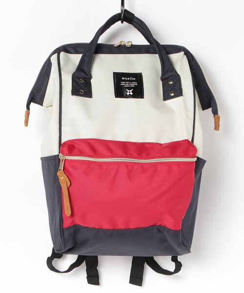 anello（アネロ）の「WEGO/anello 口金リュック（バックパック/リュック・レディース・ブラック/ネイビー/サックスブルー/その他1/その他2/グレー系その他/ピンク系その他/トリコロール/レッド/カーキ/ブルー・FREE）」の11枚目の写真