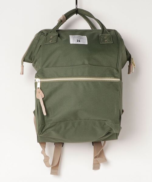 anello（アネロ）の「WEGO/anello 口金リュック（バックパック/リュック・レディース・ブラック/ネイビー/サックスブルー/その他1/その他2/グレー系その他/ピンク系その他/トリコロール/レッド/カーキ/ブルー・FREE）」の4枚目の写真