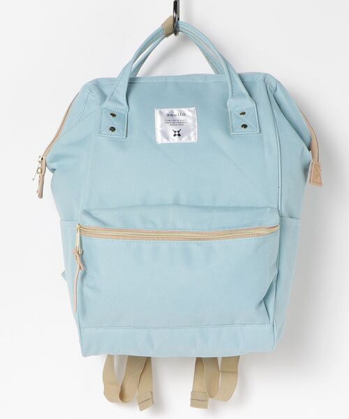 anello（アネロ）の「WEGO/anello 口金リュック（バックパック/リュック・レディース・ブラック/ネイビー/サックスブルー/その他1/その他2/グレー系その他/ピンク系その他/トリコロール/レッド/カーキ/ブルー・FREE）」の5枚目の写真