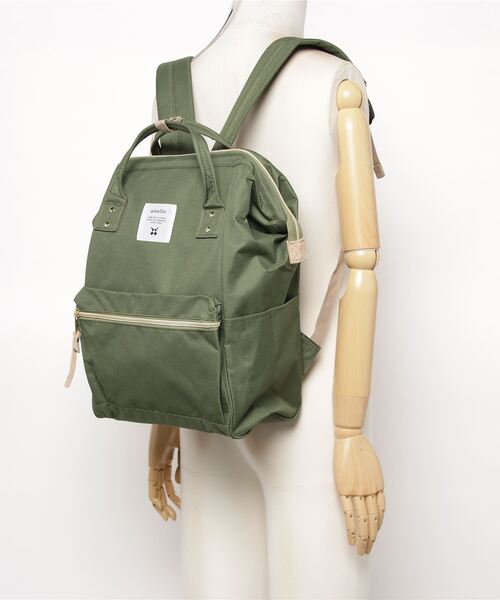 anello（アネロ）の「WEGO/anello 口金リュック（バックパック/リュック・レディース・ブラック/ネイビー/サックスブルー/その他1/その他2/グレー系その他/ピンク系その他/トリコロール/レッド/カーキ/ブルー・FREE）」の13枚目の写真