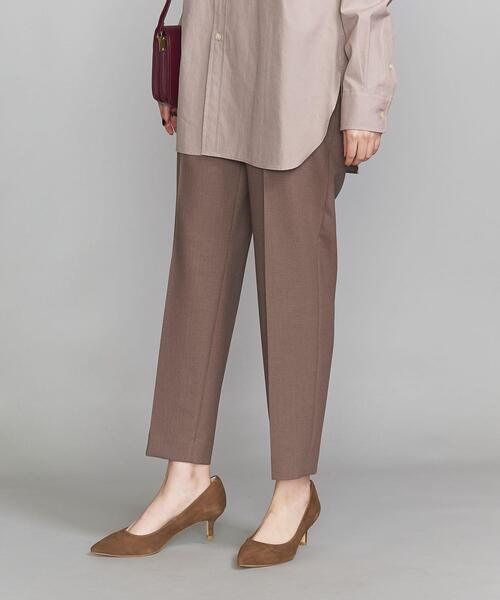 BEAUTY&YOUTH UNITED ARROWS（ビューティーアンドユースユナイテッドアローズ）の「BY ポリエステルツイルテーパード9分丈パンツ о（その他パンツ・レディース・ブラック/オリーブ/モカ・LARGE/MEDIUM/SMALL）」の7枚目の写真