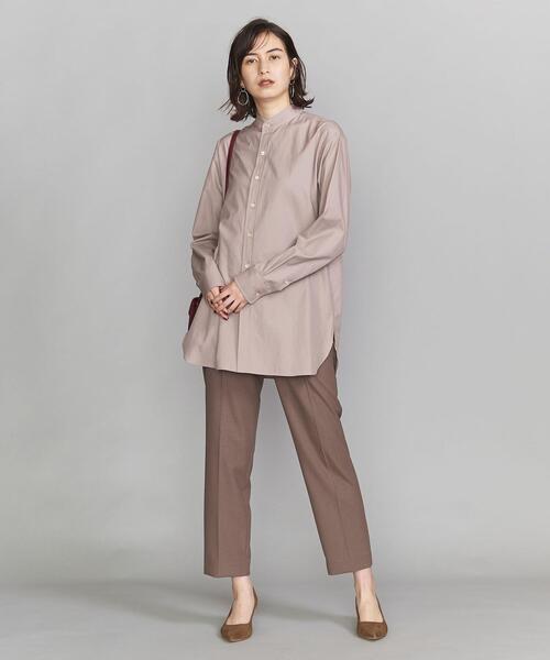 BEAUTY&YOUTH UNITED ARROWS（ビューティーアンドユースユナイテッドアローズ）の「BY ポリエステルツイルテーパード9分丈パンツ о（その他パンツ・レディース・ブラック/オリーブ/モカ・LARGE/MEDIUM/SMALL）」の6枚目の写真