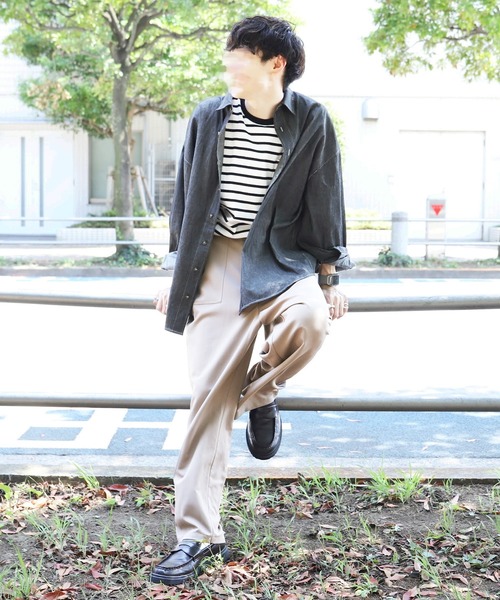 PairPair（ペアペア）の「デニムBIGシャツ(ユニセックス)（シャツ/ブラウス・メンズ・インディゴブルー/ブラック・FREE）」の15枚目の写真