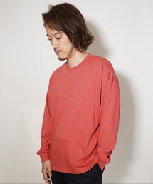 ＭＢさん着用【BLUE STANDARD】オーガニックコットンビッグシルエットロングTシャツ　サスティナビリティの原料、染色、労働環境基準をクリア―した商品