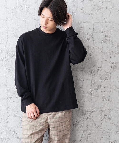 Blue Standard (ブルースタンダード)の「MBさん着用【BLUE STANDARD】オーガニックコットンビッグシルエットロングTシャツ サスティナビリティの原料、染色、労働環境基準をクリア―した商品(Tシャツ/カットソー・メンズ・ホワイト/ブラック/レンガ/オリーブ/ベージュ・MEDIUM/LARGE/X-LARGE)」の3枚目の写真