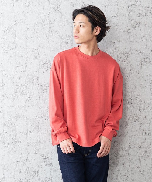 Blue Standard (ブルースタンダード)の「MBさん着用【BLUE STANDARD】オーガニックコットンビッグシルエットロングTシャツ サスティナビリティの原料、染色、労働環境基準をクリア―した商品(Tシャツ/カットソー・メンズ・ホワイト/ブラック/レンガ/オリーブ/ベージュ・MEDIUM/LARGE/X-LARGE)」の9枚目の写真