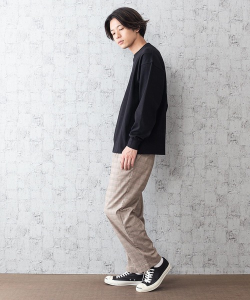 Blue Standard (ブルースタンダード)の「MBさん着用【BLUE STANDARD】オーガニックコットンビッグシルエットロングTシャツ サスティナビリティの原料、染色、労働環境基準をクリア―した商品(Tシャツ/カットソー・メンズ・ホワイト/ブラック/レンガ/オリーブ/ベージュ・MEDIUM/LARGE/X-LARGE)」の16枚目の写真