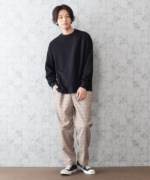 Blue Standard (ブルースタンダード)の「MBさん着用【BLUE STANDARD】オーガニックコットンビッグシルエットロングTシャツ サスティナビリティの原料、染色、労働環境基準をクリア―した商品(Tシャツ/カットソー・メンズ・ホワイト/ブラック/レンガ/オリーブ/ベージュ・MEDIUM/LARGE/X-LARGE)」の17枚目の写真