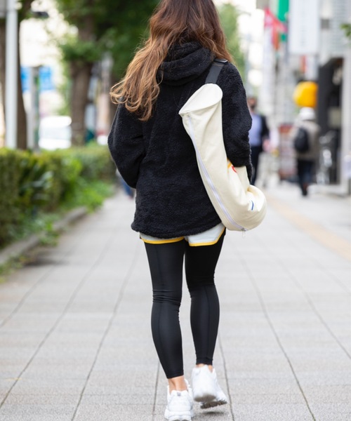 BENETTON (UNITED COLORS OF BENETTON)(ベネトンユナイテッドカラーズオブベネトン)の「【BENETTON / ベネトン】レディース ジップアップボアパーカー アウター スポーティー アウトドア(パーカー・レディース・ブラック/パープル/ブルー・LARGE/SMALL/MEDIUM)」の16枚目の写真