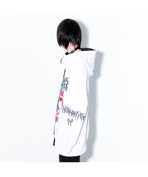 TRAVAS TOKYO Bicolor half zip hoodie 【公式通販】