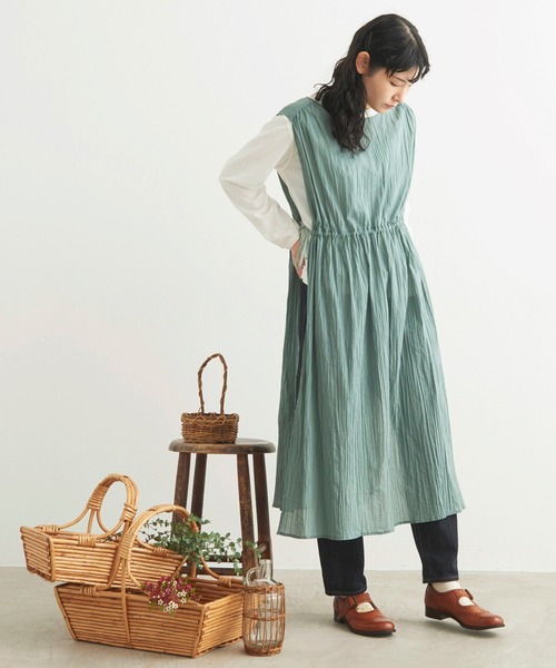 ✴︎リメイクワンピース＊トップスゆったり＊サウスポーキャンティー＊ラムラム☆ chambre de charme（シャンブルドゥシャーム）の「cdc 80ローン