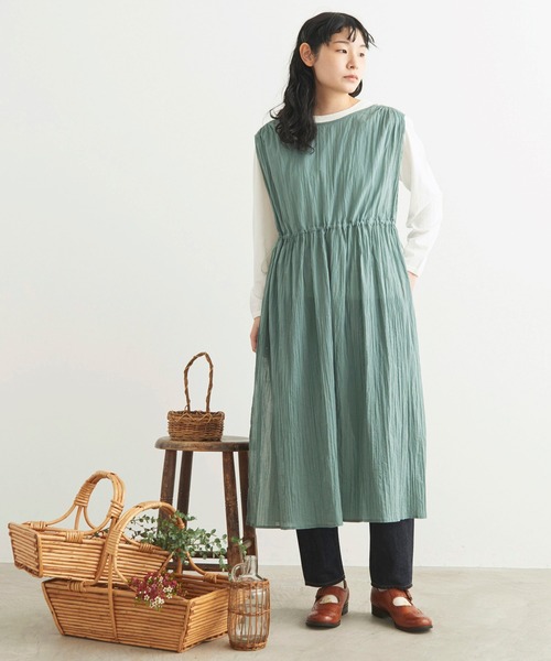 シャンブルドゥシャーム 幾何学模様ワンピース chambre de charme（シャンブルドゥシャーム）の「cdc 80ローン